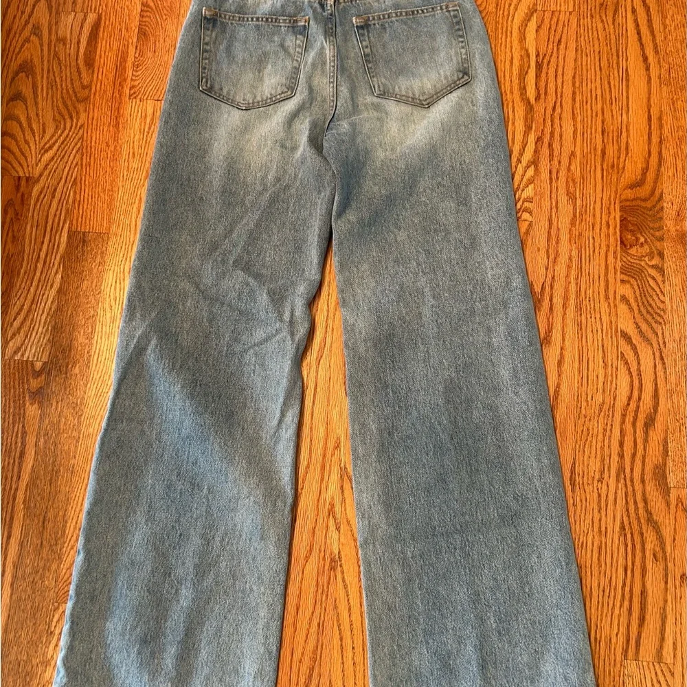 Pull&Bear Boyfriend Jeans, Distressed and Ripped Detail, High Waist, Size 4 / 25 - Picture 11 of 15